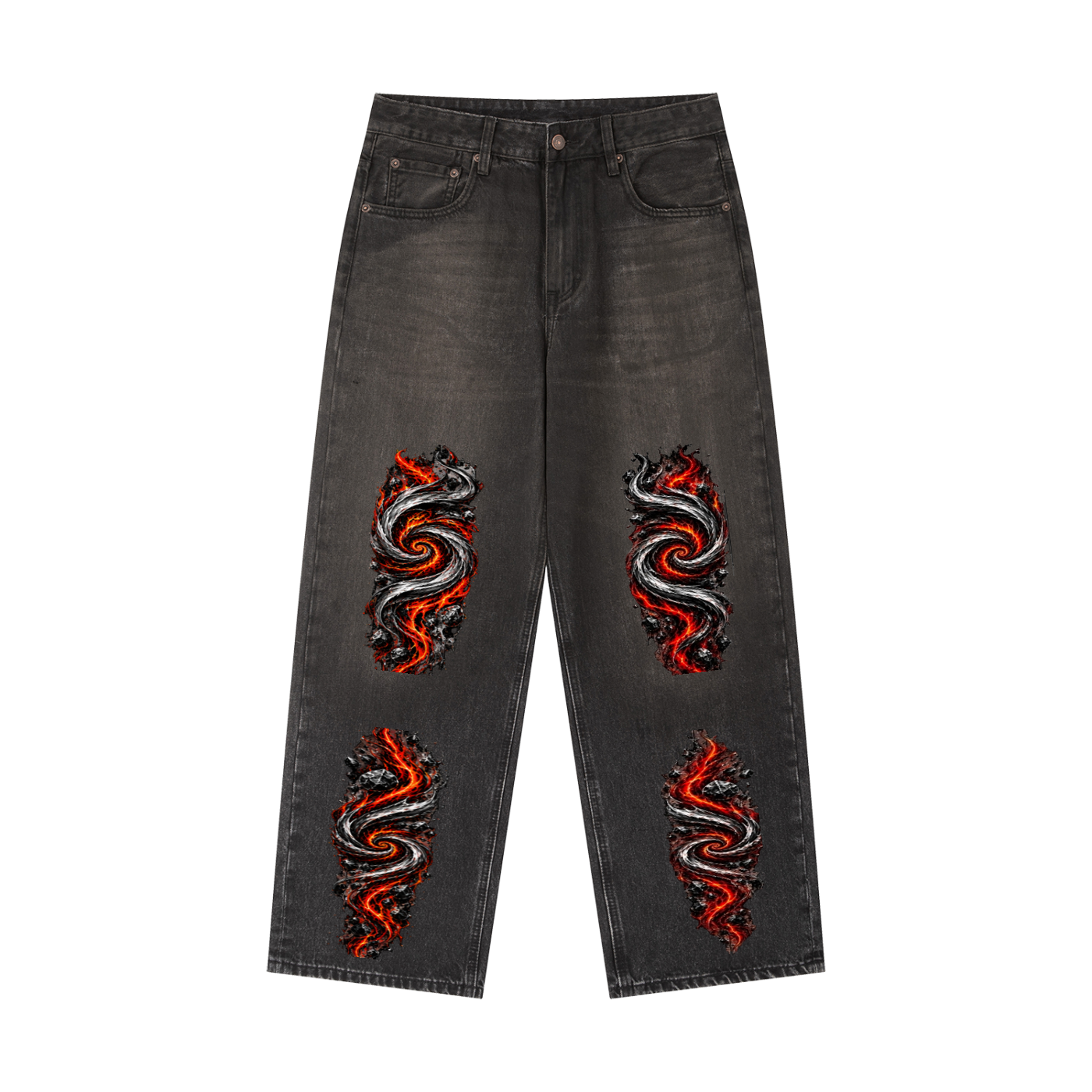 Vintage Wash Heavyweight Denim Jeans
