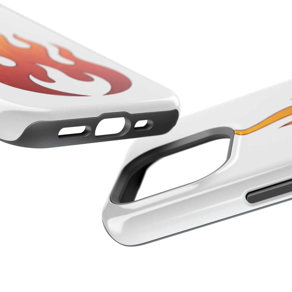 Flame Graphic Phone Case — Magnetic Impact‑Resistant Protective Cover