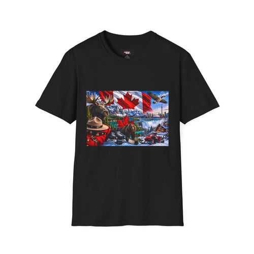 Canada Pride T-Shirt – Maple Leaf Landscape Graphic Tee