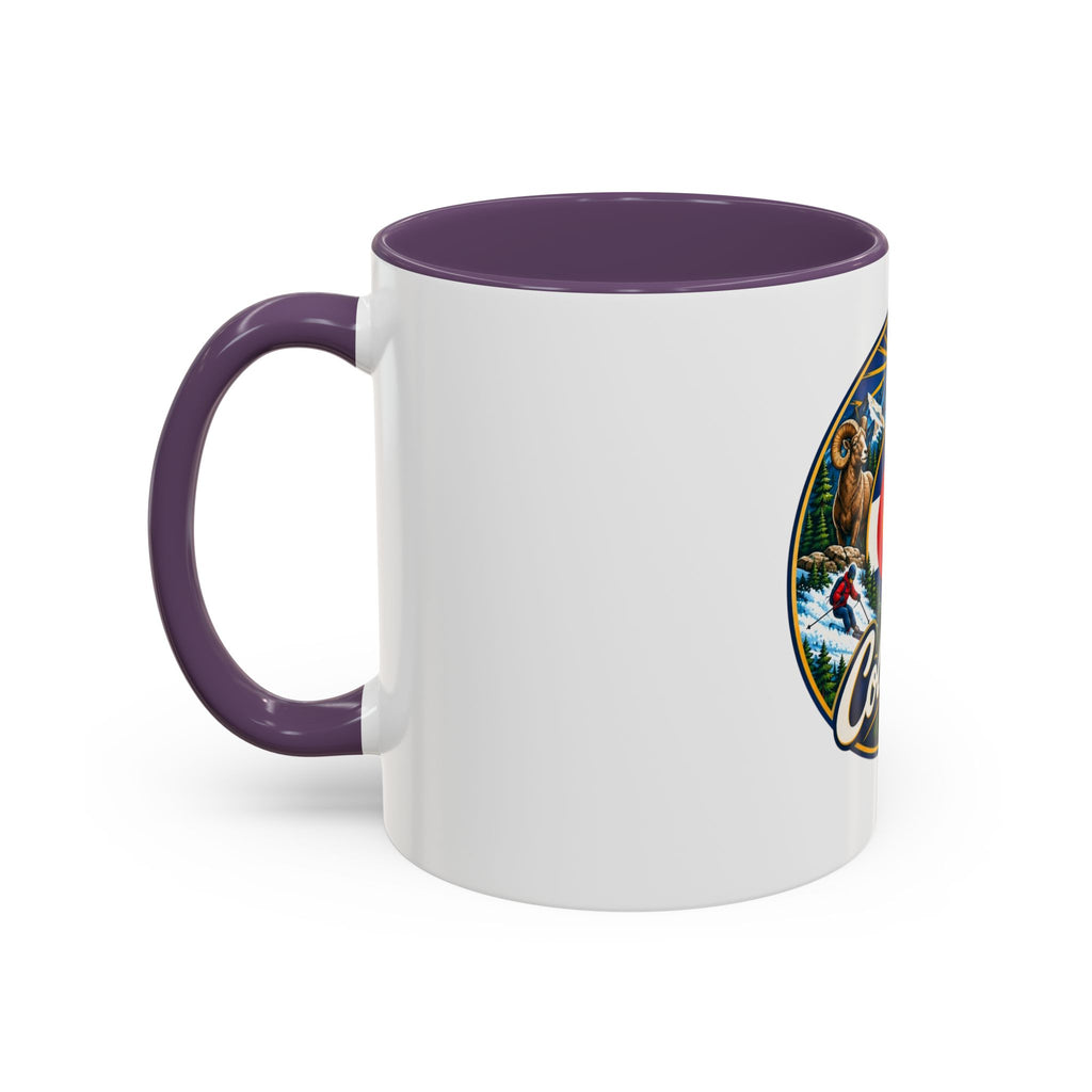 Colorado Retro State Flag Coffee Mug — Scenic Mountains & Wildlife Accent Mug