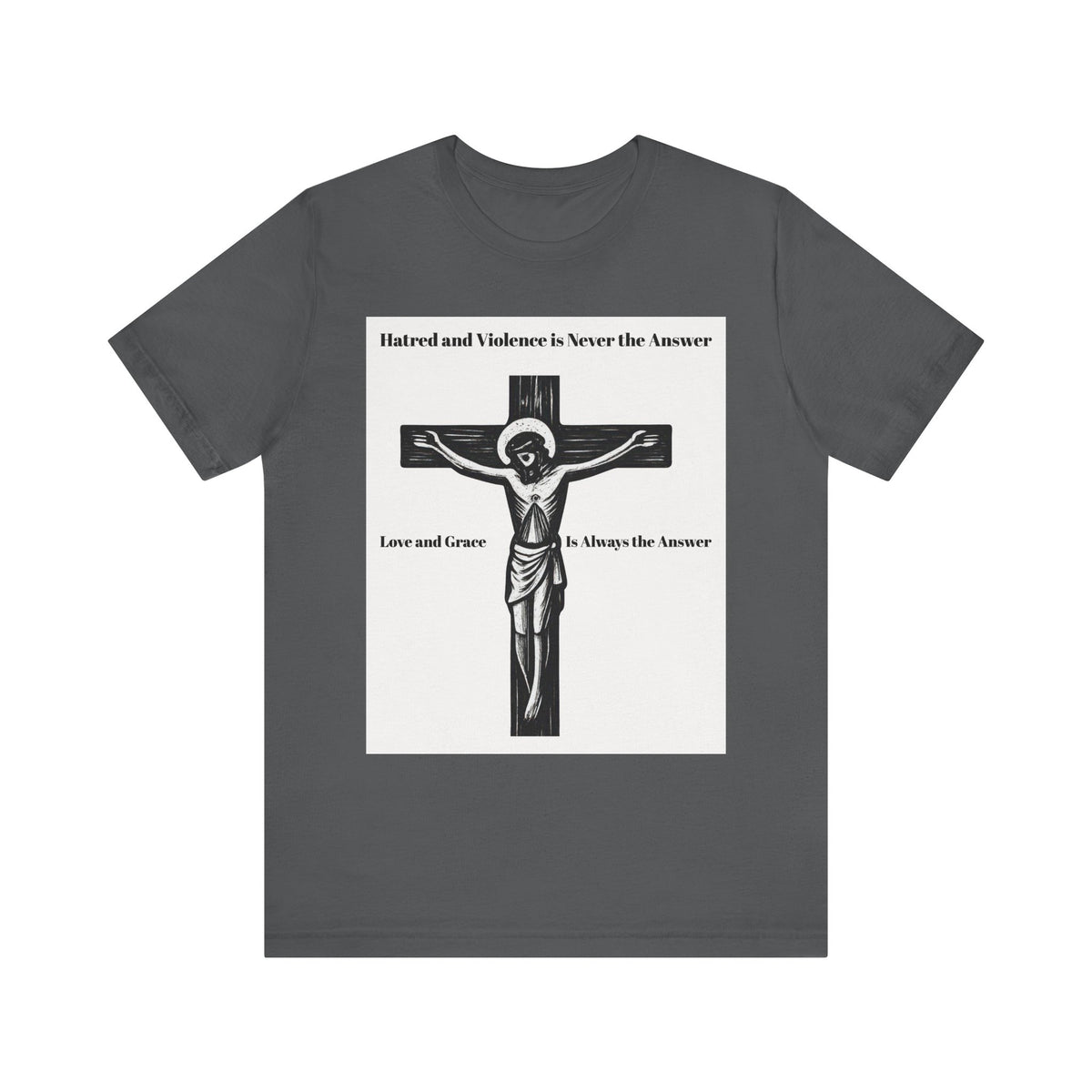 Christian faith T-shirt with Jesus crucifix graphic