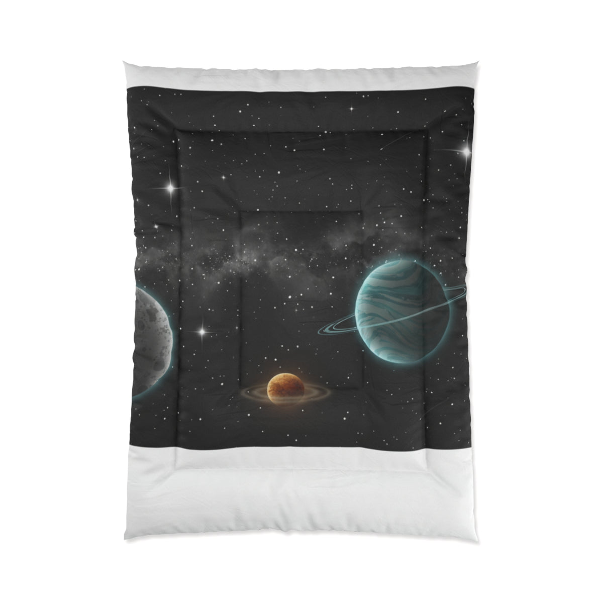 Galaxy Planets Comforter — Space-Themed Kids & Teen Bedding