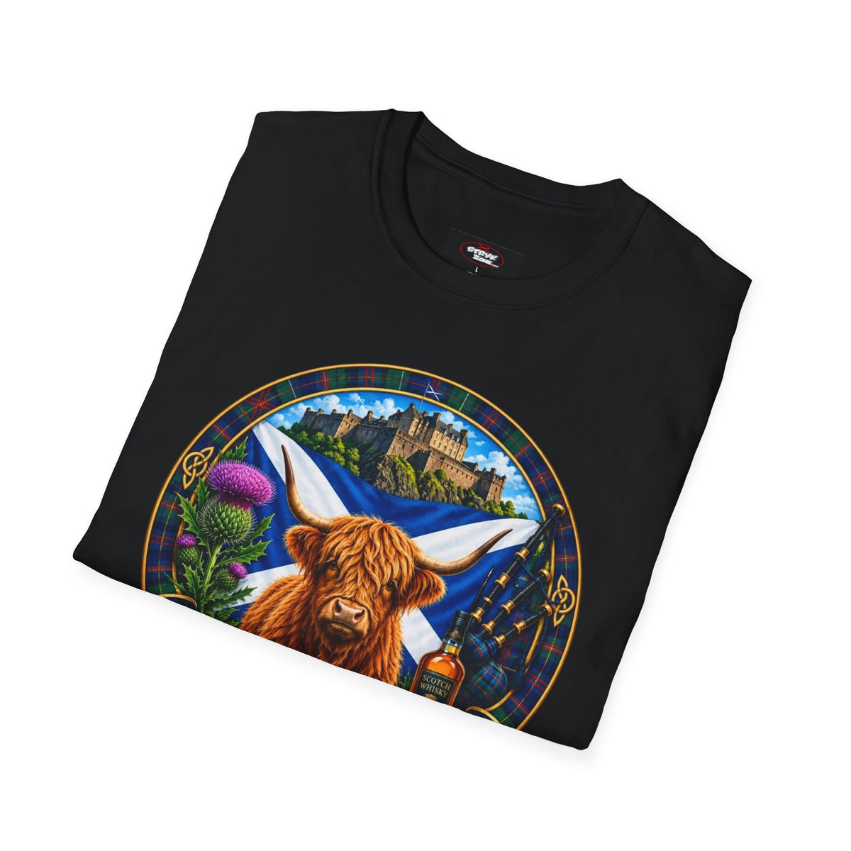 Scotland Highland Cow T‑Shirt — Scottish Souvenir Tee