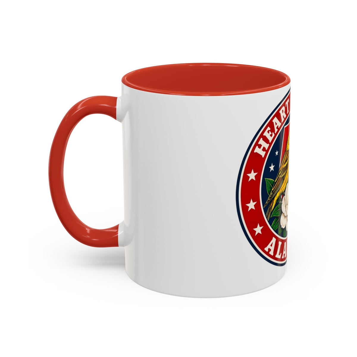 Alabama 'Heart of Dixie' Accent Coffee Mug — Magnolia & Yellowhammer State Pride
