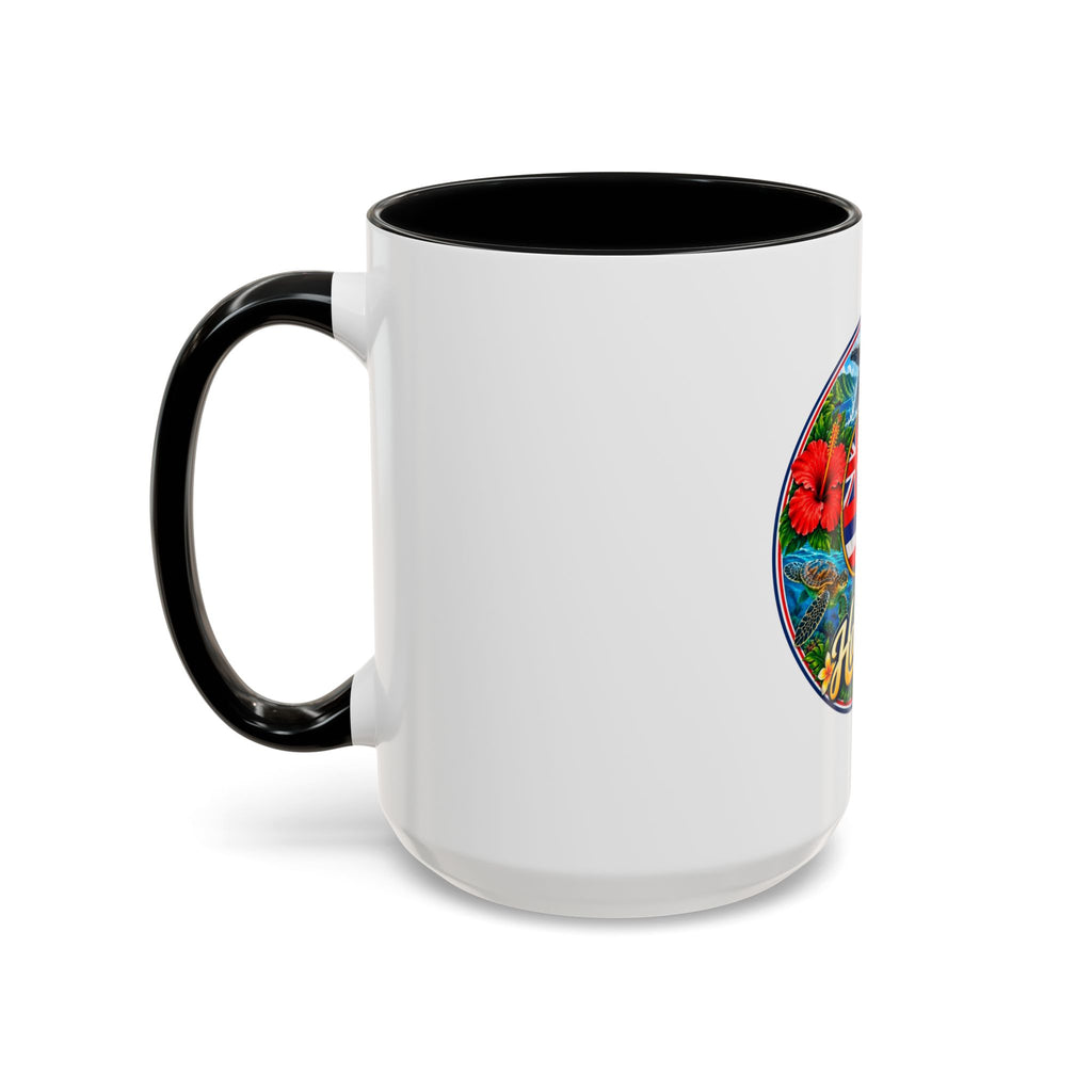 Hawaii Scenic Accent Coffee Mug - Island Seal Design (11/15 oz)