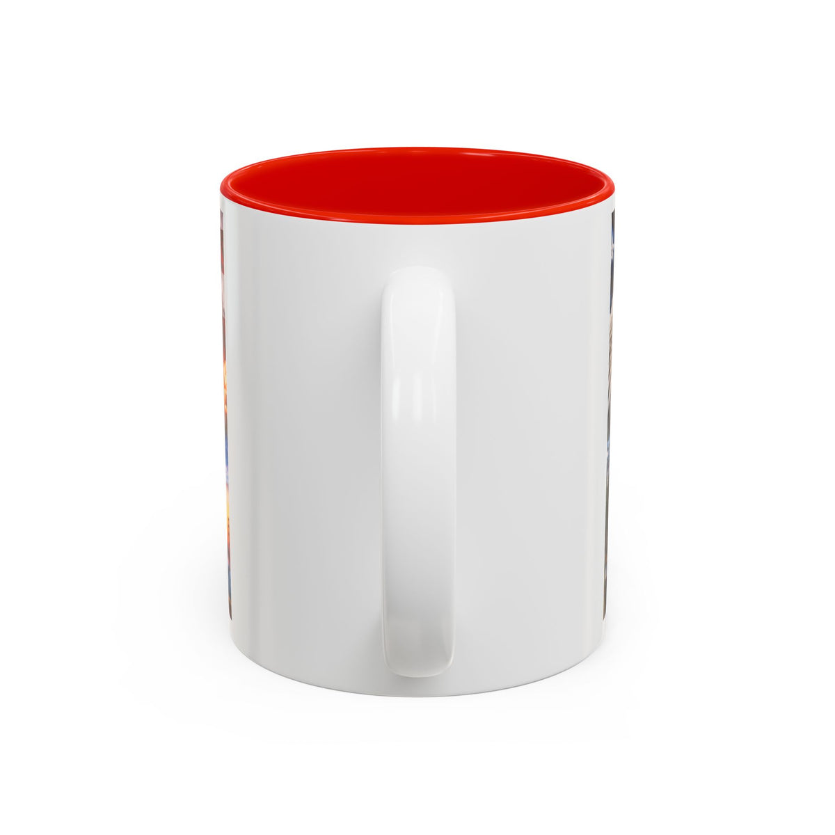 Patriotic USA Collage Mug — Statue of Liberty, Capitol & American Flag (Two-Tone)