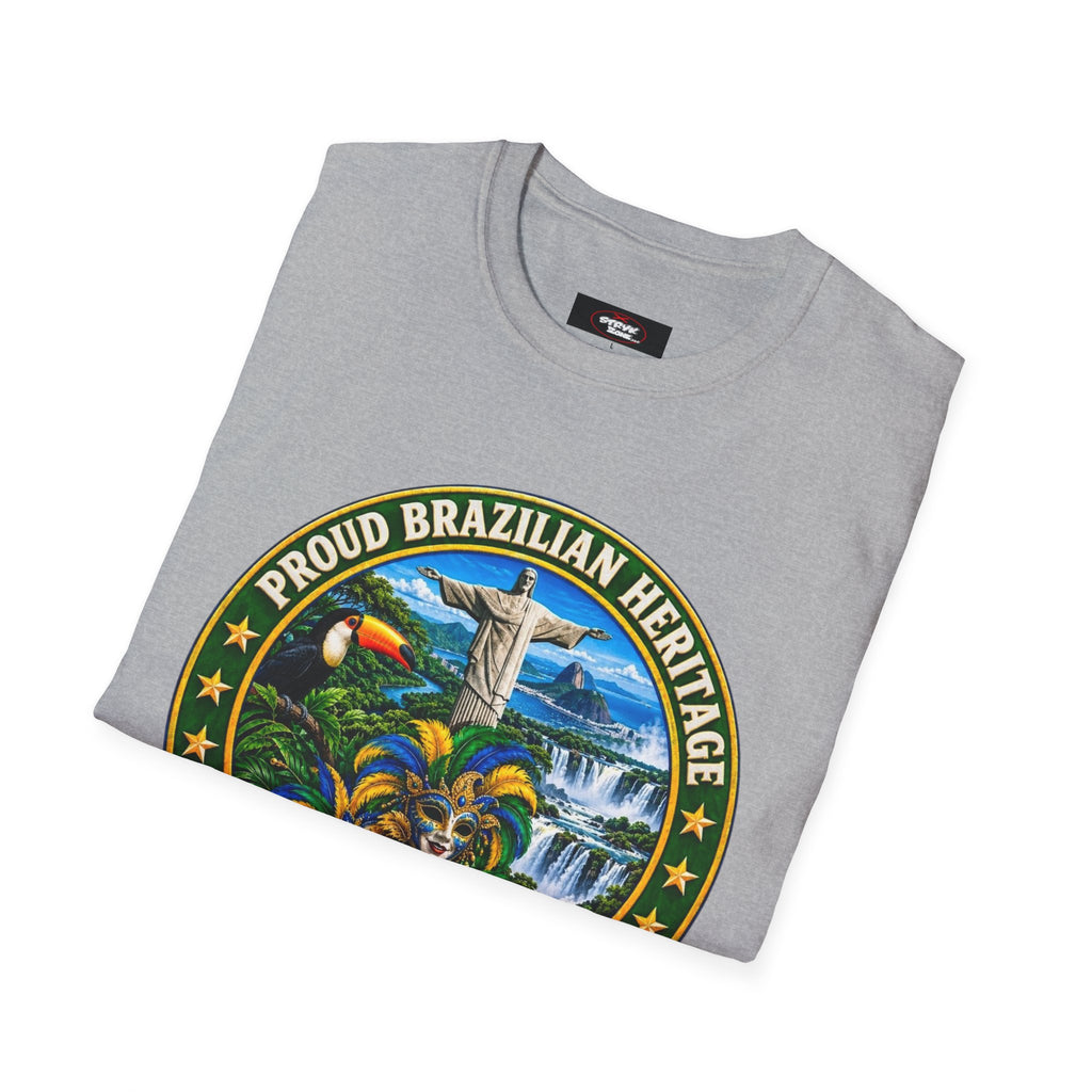 Brazil Heritage T-Shirt — Proud Brazilian Heritage Graphic Tee