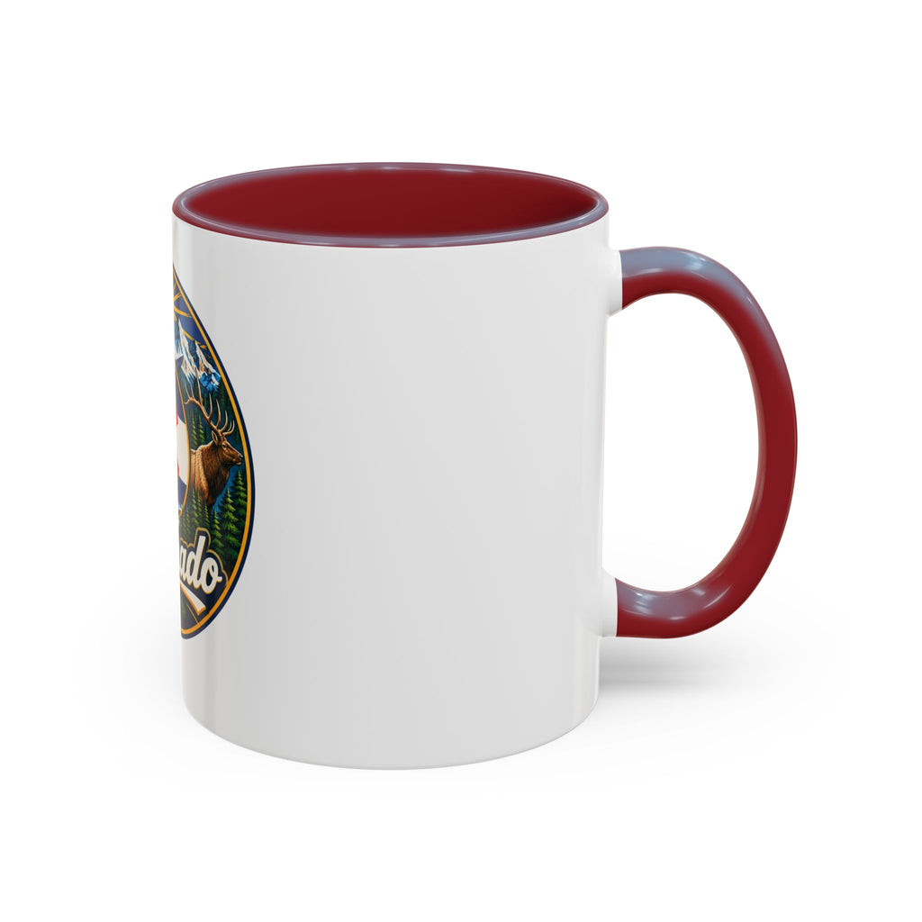 Colorado Retro State Flag Coffee Mug — Scenic Mountains & Wildlife Accent Mug