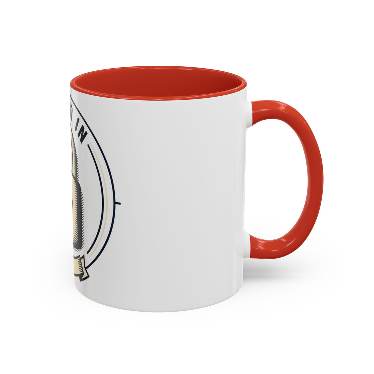 Locked In Accent Coffee Mug — 'Locked In' Motivational Coffee Cup (11/15oz)