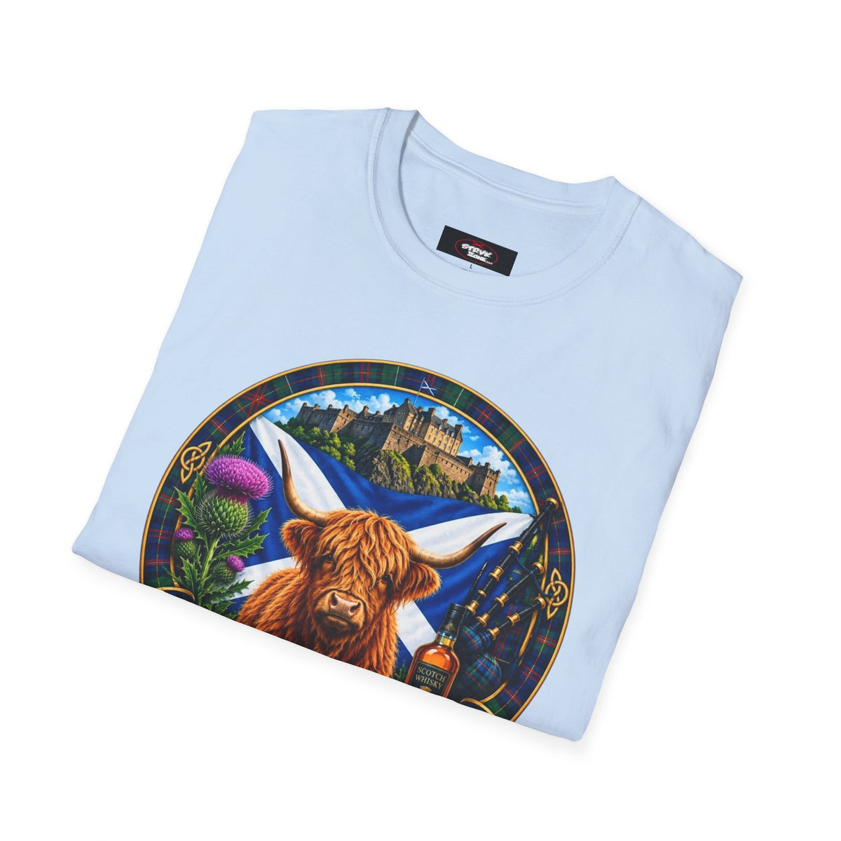 Scotland Highland Cow T‑Shirt — Scottish Souvenir Tee