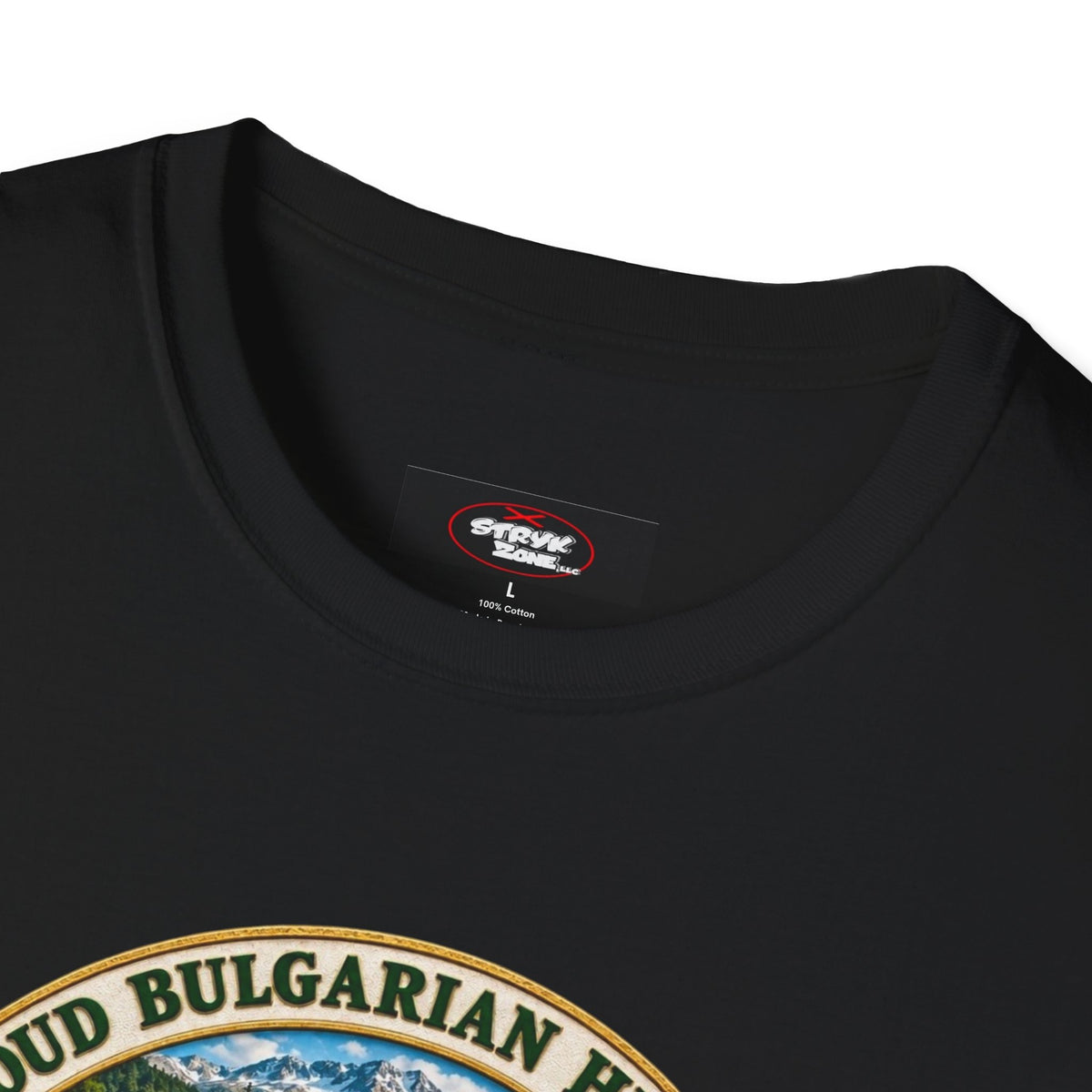 Bulgaria Heritage Graphic T-Shirt — "Proud Bulgarian Heritage" Rose Emblem
