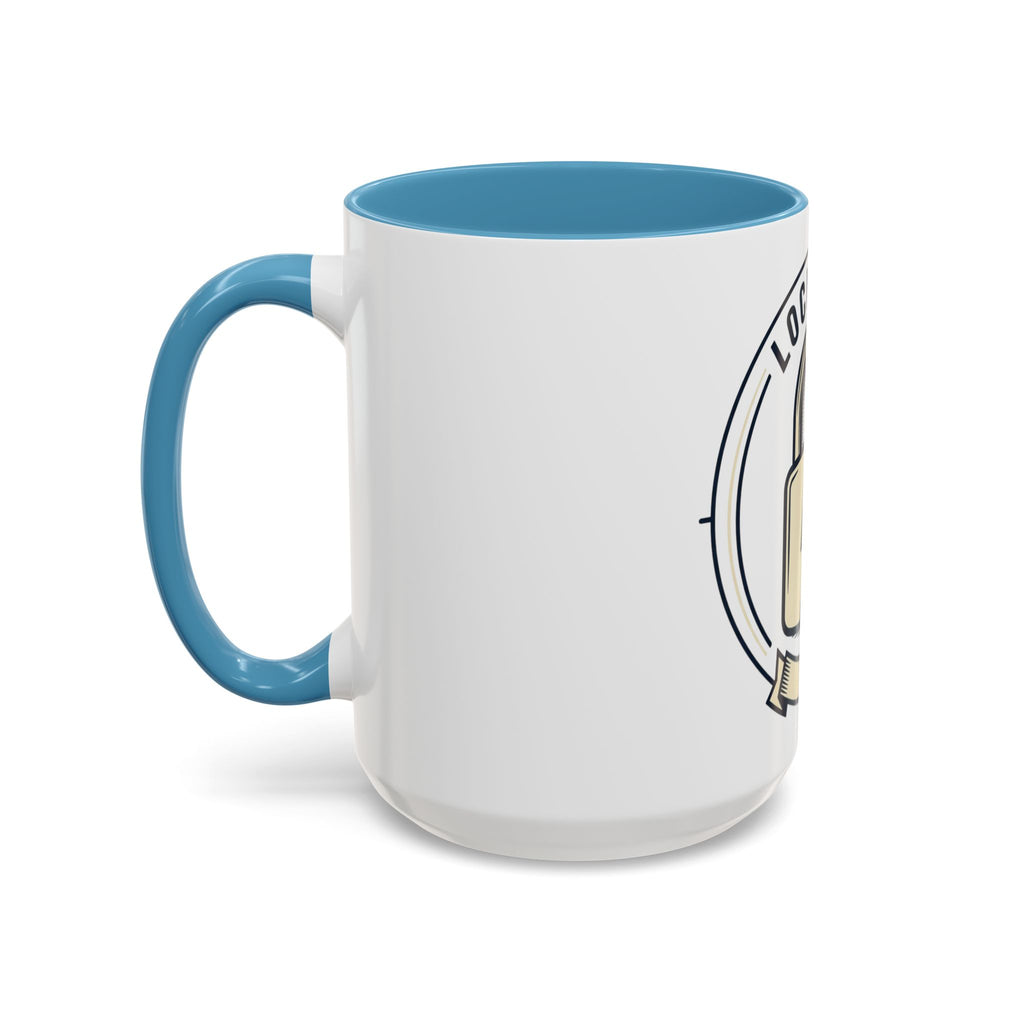 Locked In Accent Coffee Mug — 'Locked In' Motivational Coffee Cup (11/15oz)