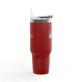 40oz Insulated Travel Mug — 'Merica Patriotic Peace Sign, USA Flag Drink Tumbler