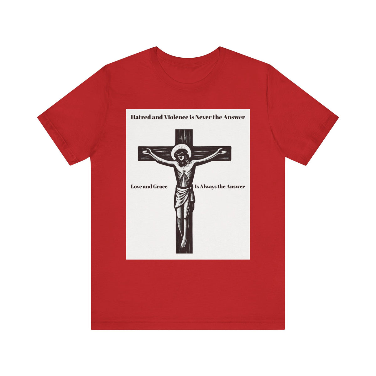 Christian faith T-shirt with Jesus crucifix graphic