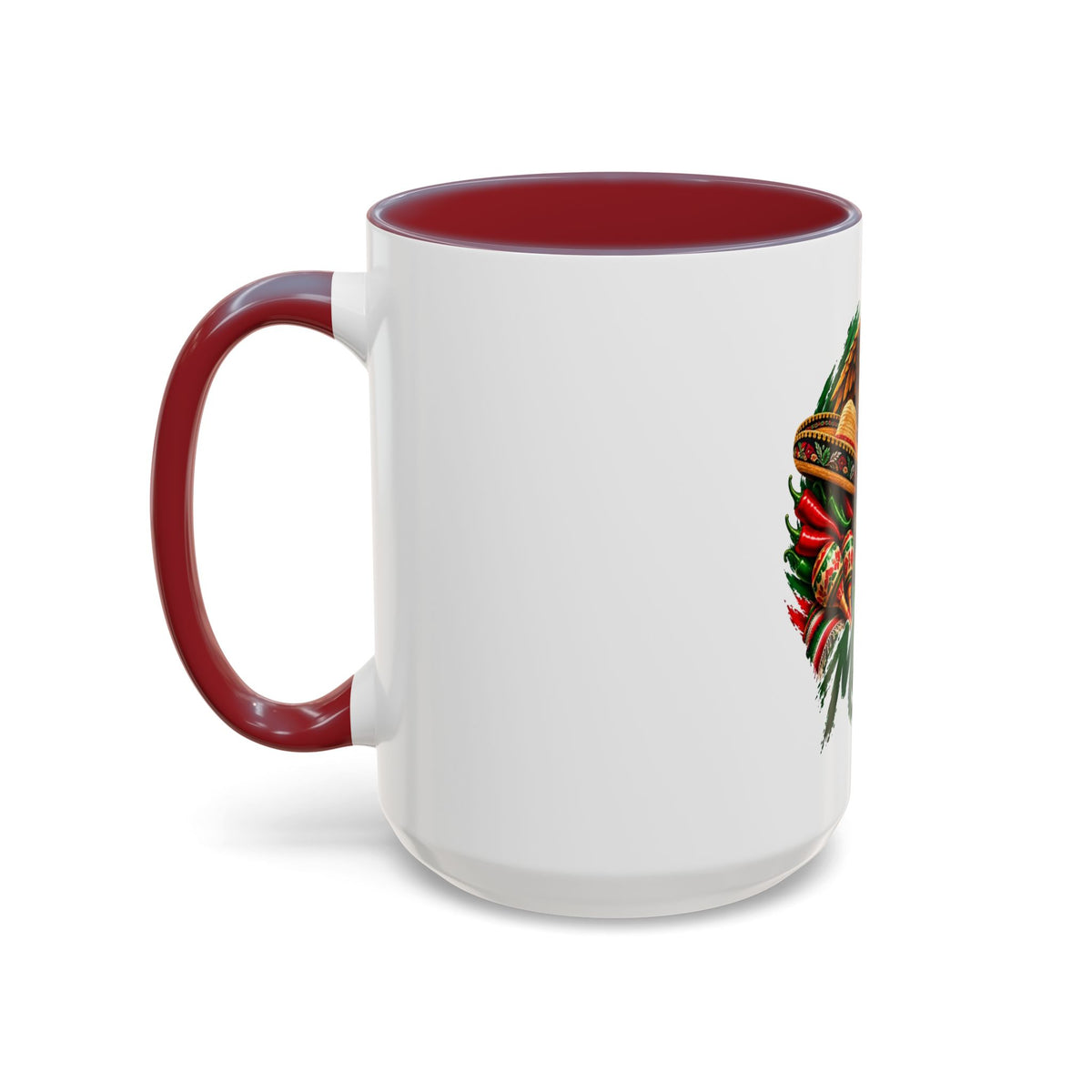 Mexico Souvenir Coffee Mug — Mexican Eagle, Cactus & Guitar Accent Mug