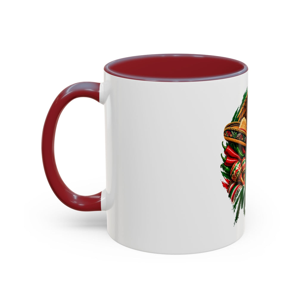 Mexico Souvenir Coffee Mug — Mexican Eagle, Cactus & Guitar Accent Mug