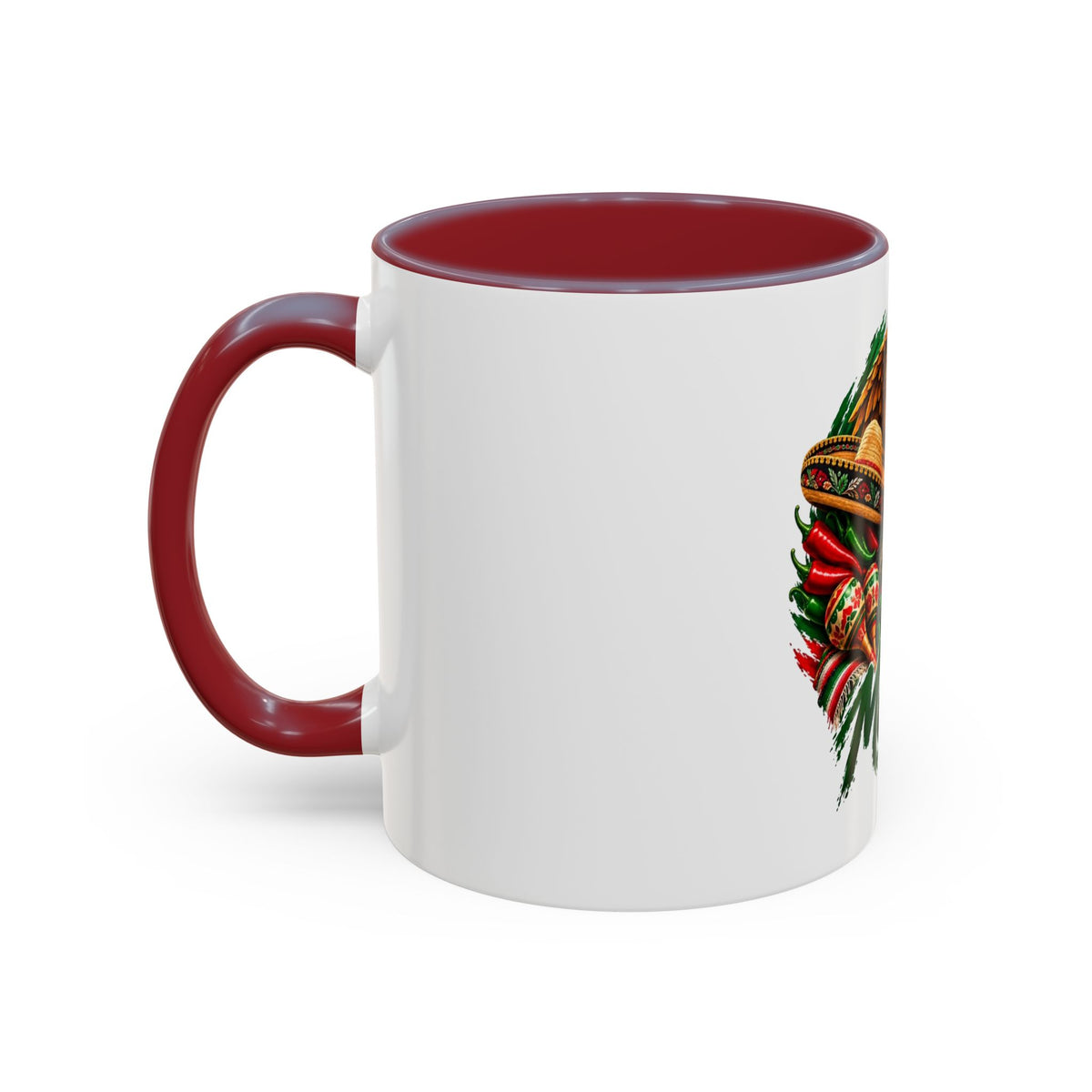 Mexico Souvenir Coffee Mug — Mexican Eagle, Cactus & Guitar Accent Mug