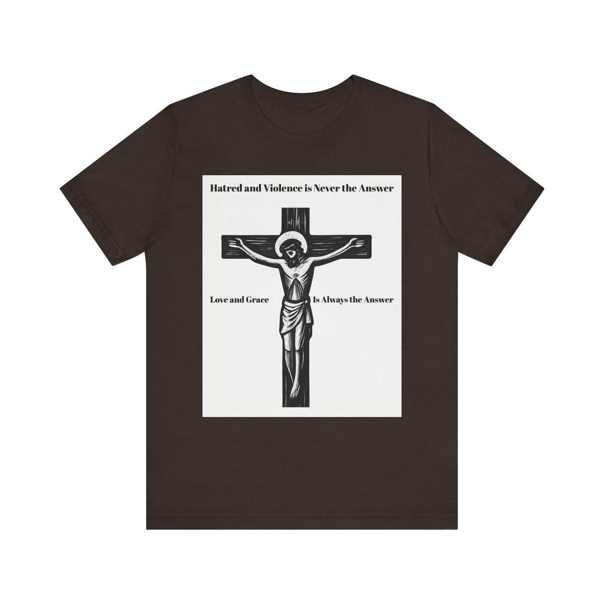 Christian faith T-shirt with Jesus crucifix graphic