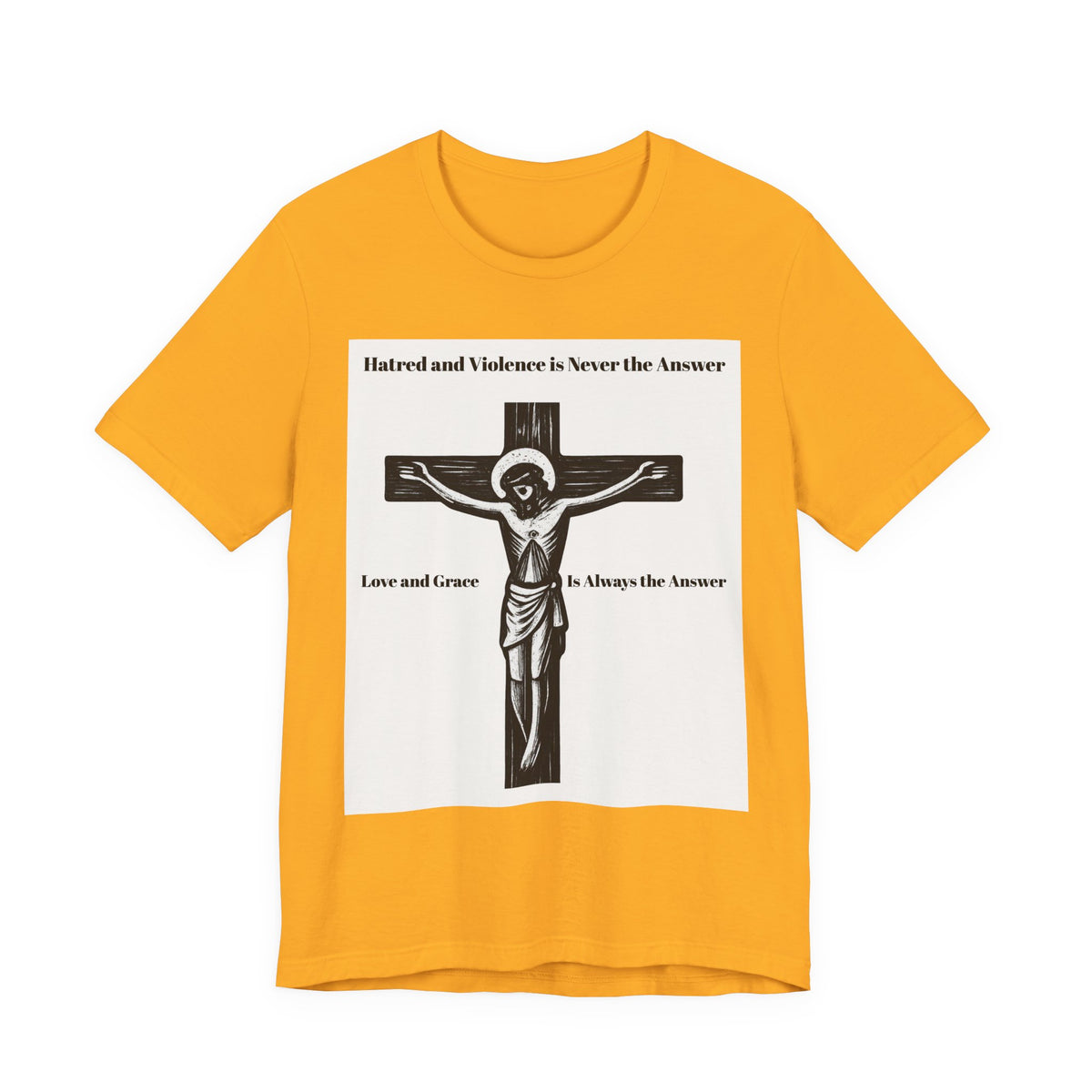 Jesus Crucifix T‑Shirt — Christian Faith Graphic Tee for Easter & Church