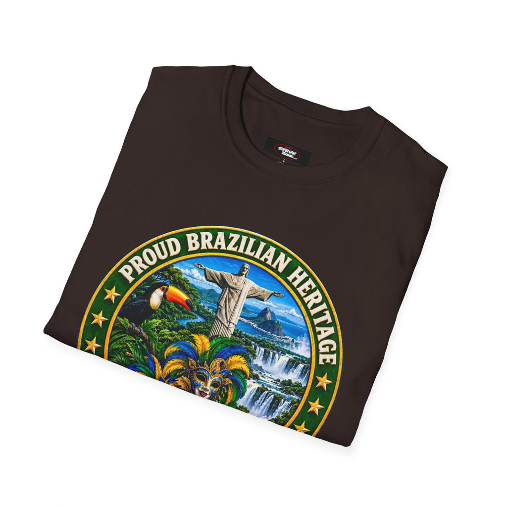 Brazil Heritage T-Shirt — Proud Brazilian Heritage Graphic Tee