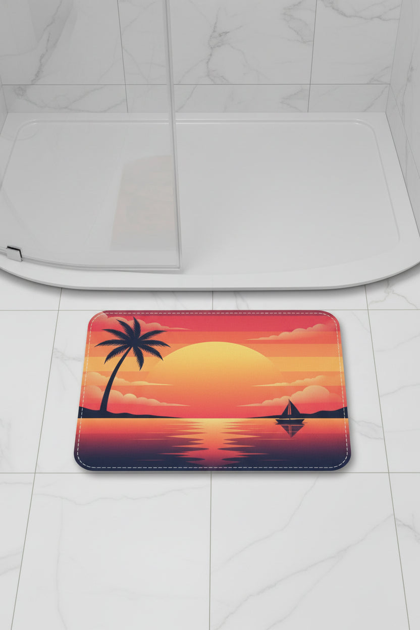Toilet Three-Piece Set — Beautiful Sunset Bath Décor