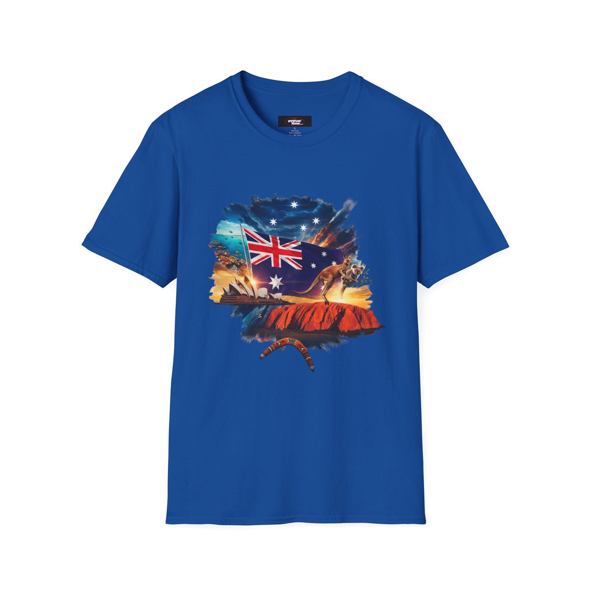 Australia Flag Uluru T‑Shirt — Outback Sunset Aussie Pride Tee