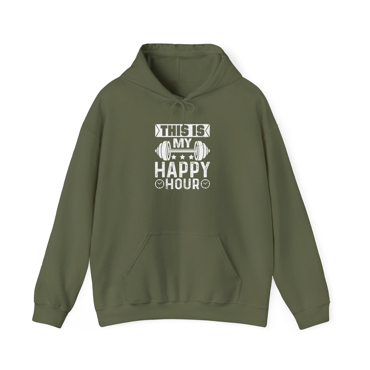 Bold Barbell Happy Hoodie