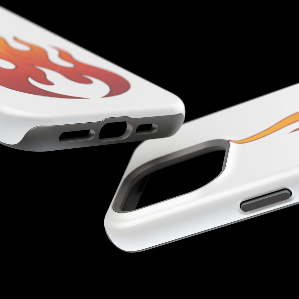 Flame Graphic Phone Case — Magnetic Impact‑Resistant Protective Cover