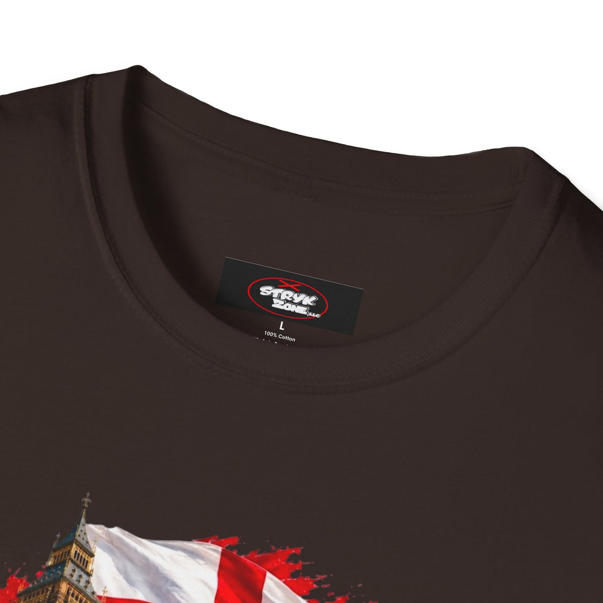 England Collage T‑Shirt — London Icons & St. George’s Flag Design