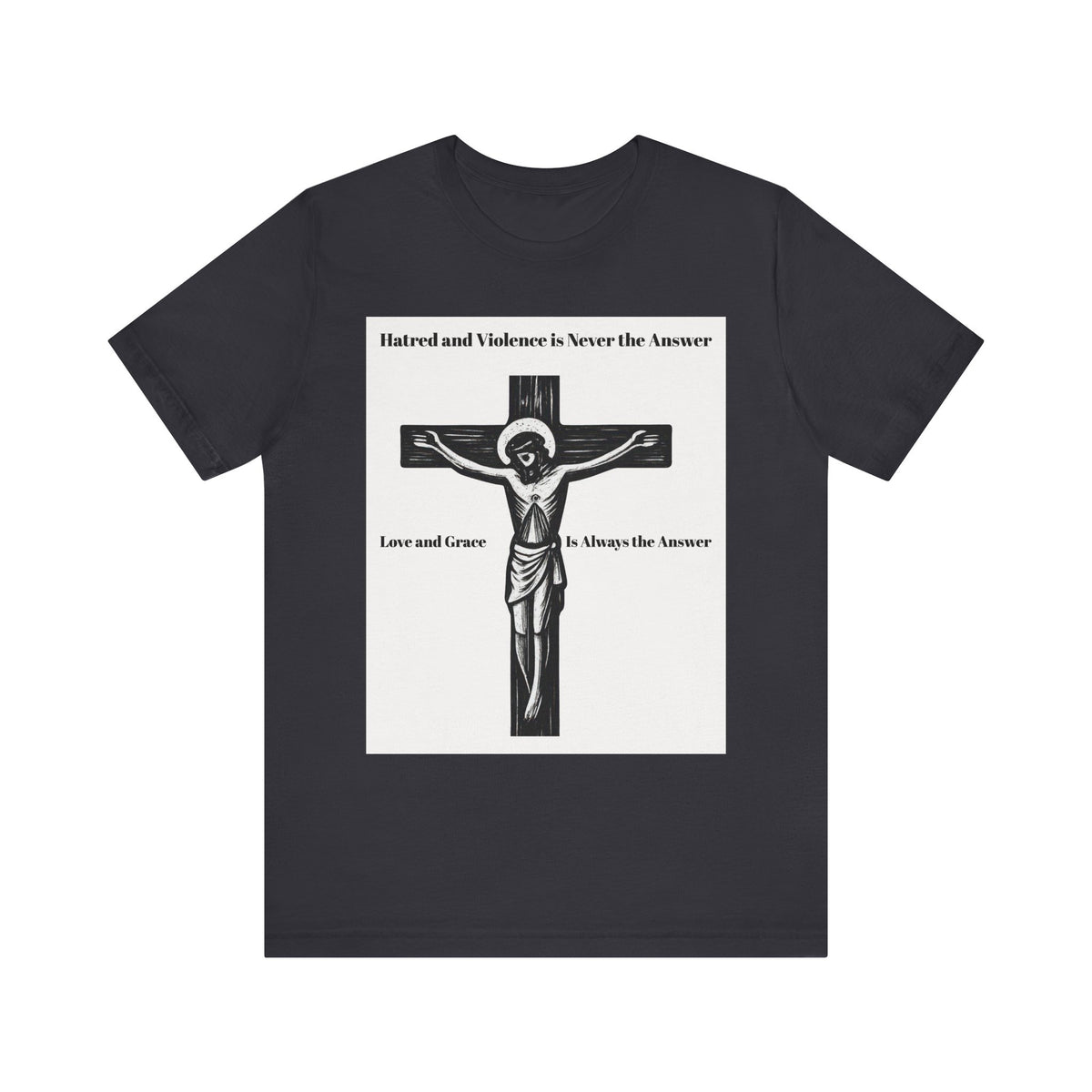 Christian faith T-shirt with Jesus crucifix graphic