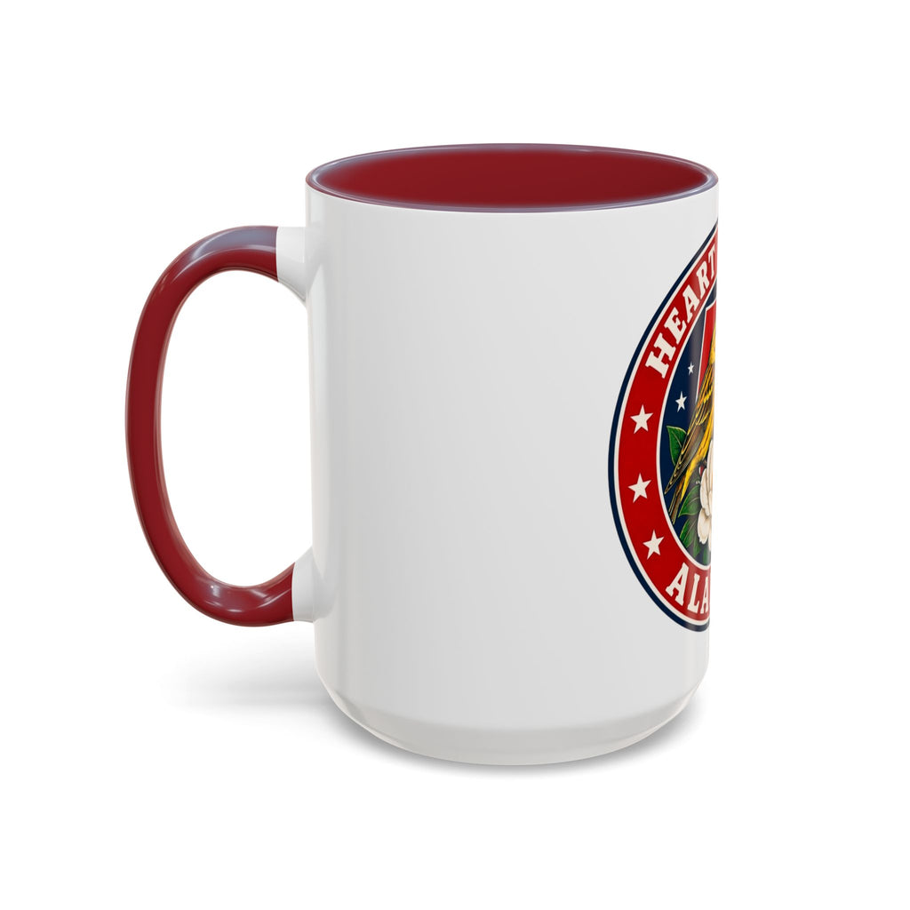 Alabama 'Heart of Dixie' Accent Coffee Mug — Magnolia & Yellowhammer State Pride