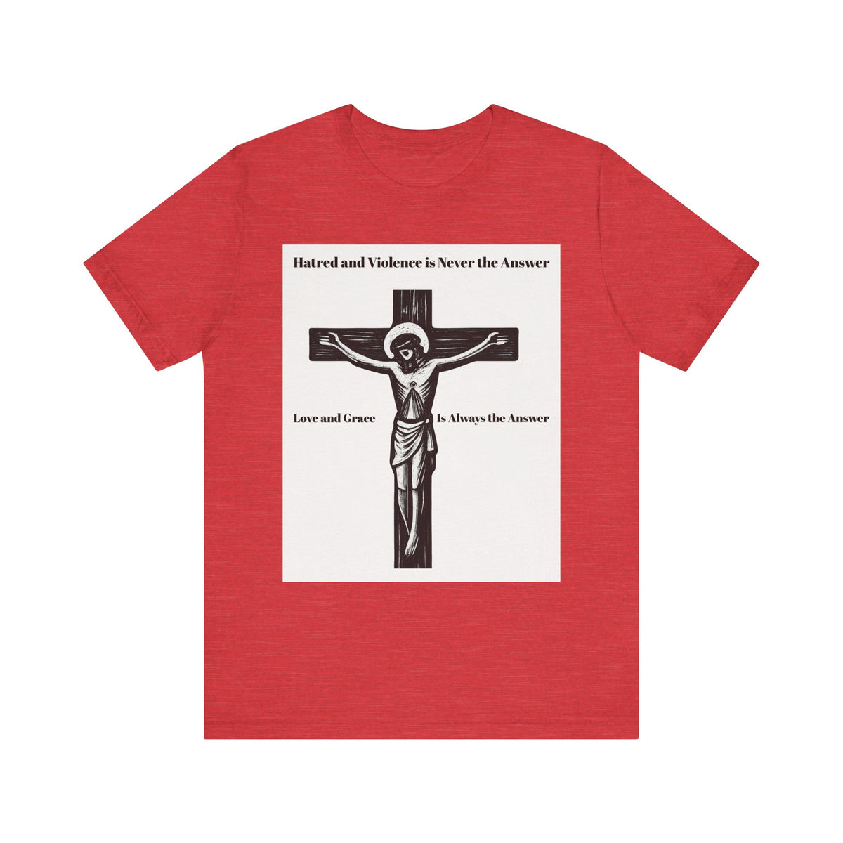 Christian faith T-shirt with Jesus crucifix graphic