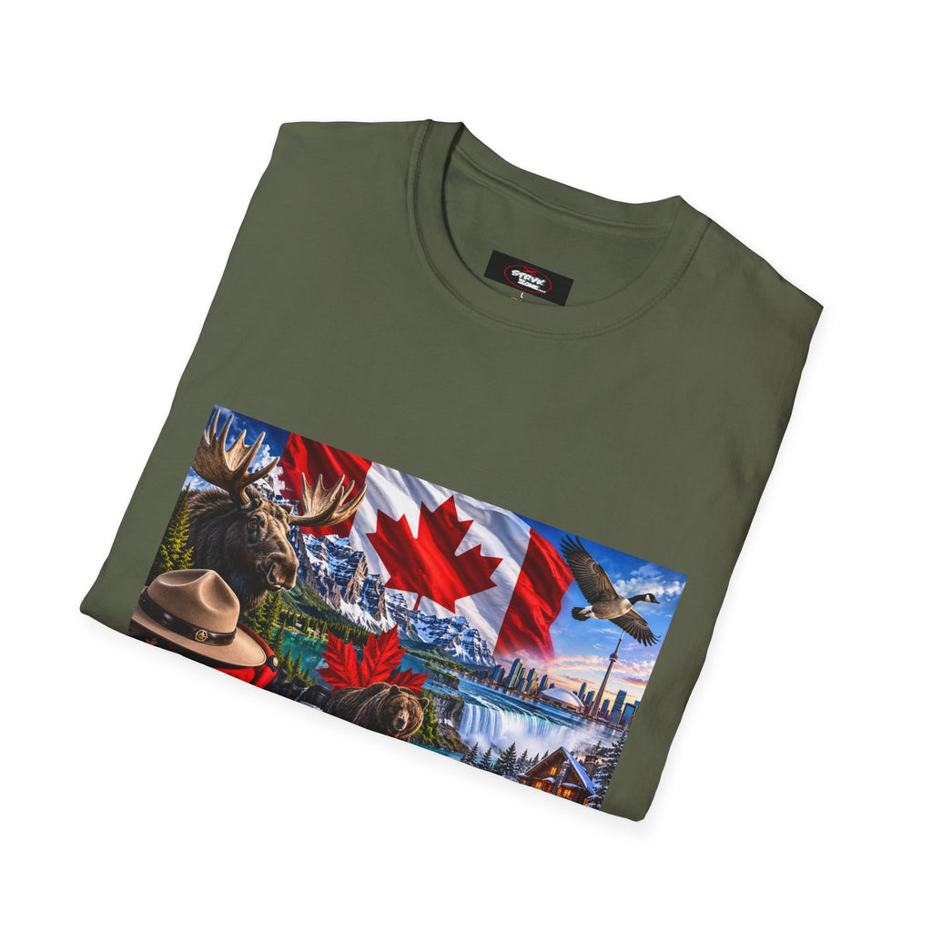 Canada Pride T-Shirt – Maple Leaf Landscape Graphic Tee