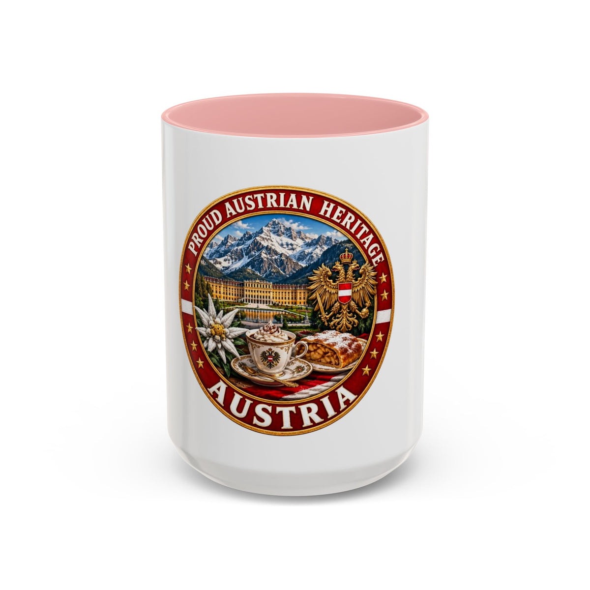 Austria Heritage Coffee Mug — Proud Austrian Heritage Accent Mug (11/15oz)