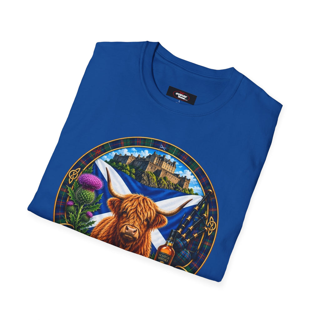 Scotland Highland Cow T‑Shirt — Scottish Souvenir Tee