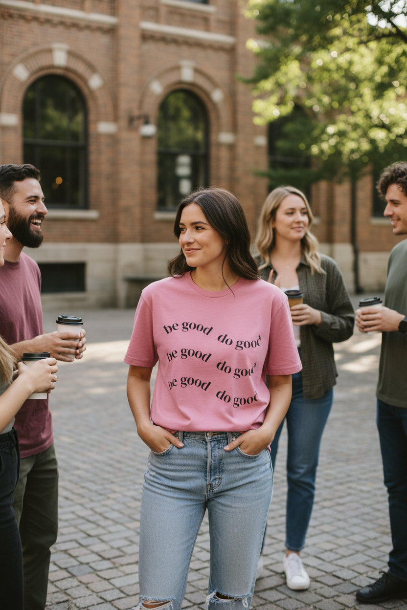 Be Good Do Good T-Shirt — Inspirational Cotton Crew Tee