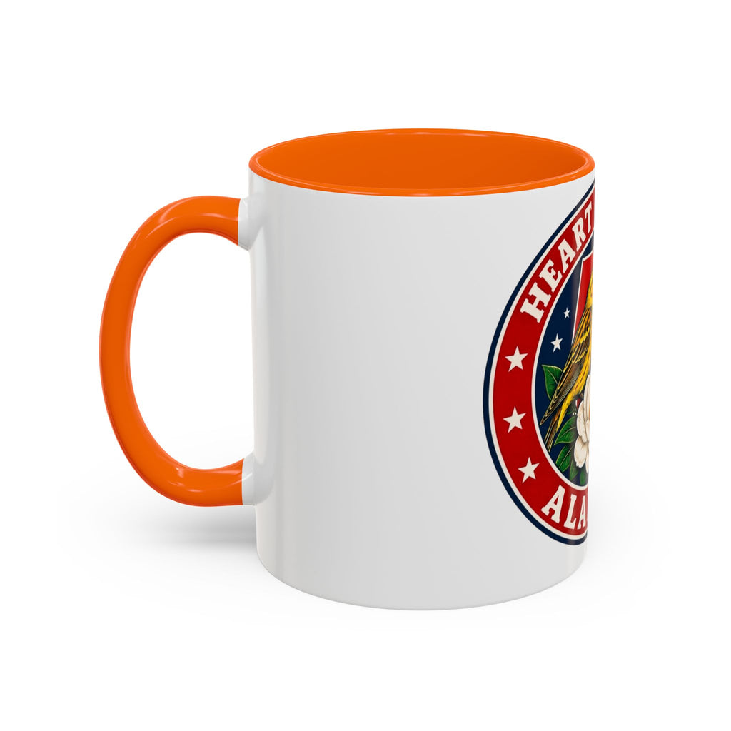 Alabama 'Heart of Dixie' Accent Coffee Mug — Magnolia & Yellowhammer State Pride