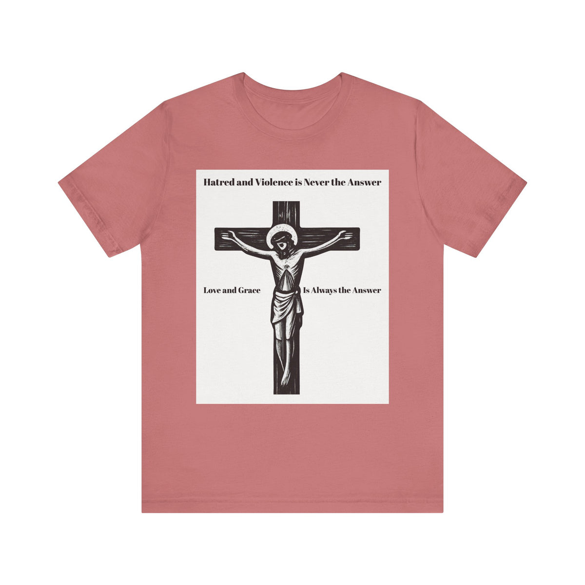 Christian faith T-shirt with Jesus crucifix graphic