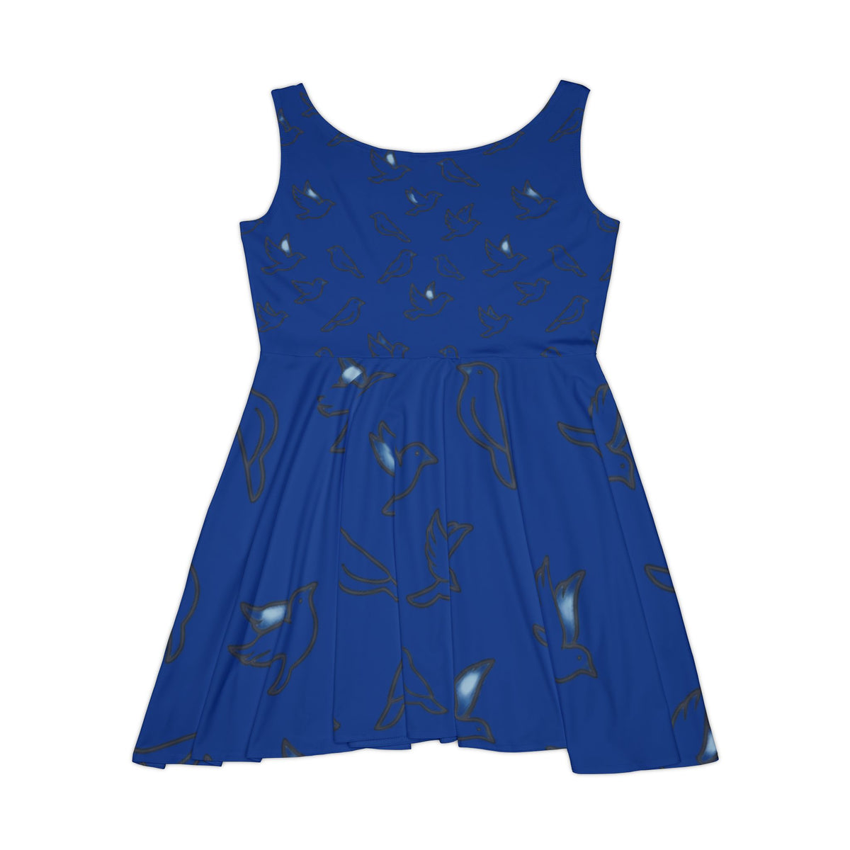 Midnight Blue Starburst Skater Dress
