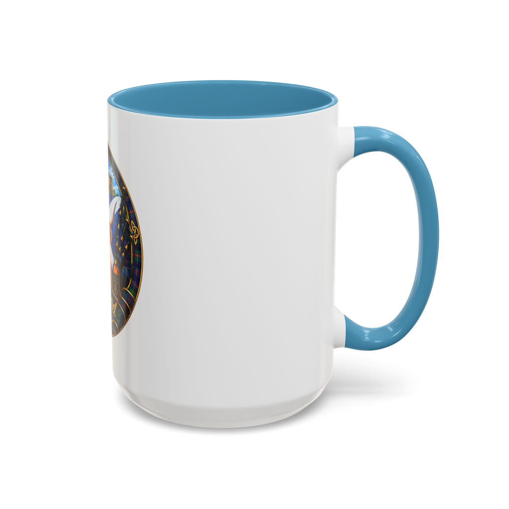 Scotland Highland Cow Accent Coffee Mug — Scottish Castle & Thistle Design
