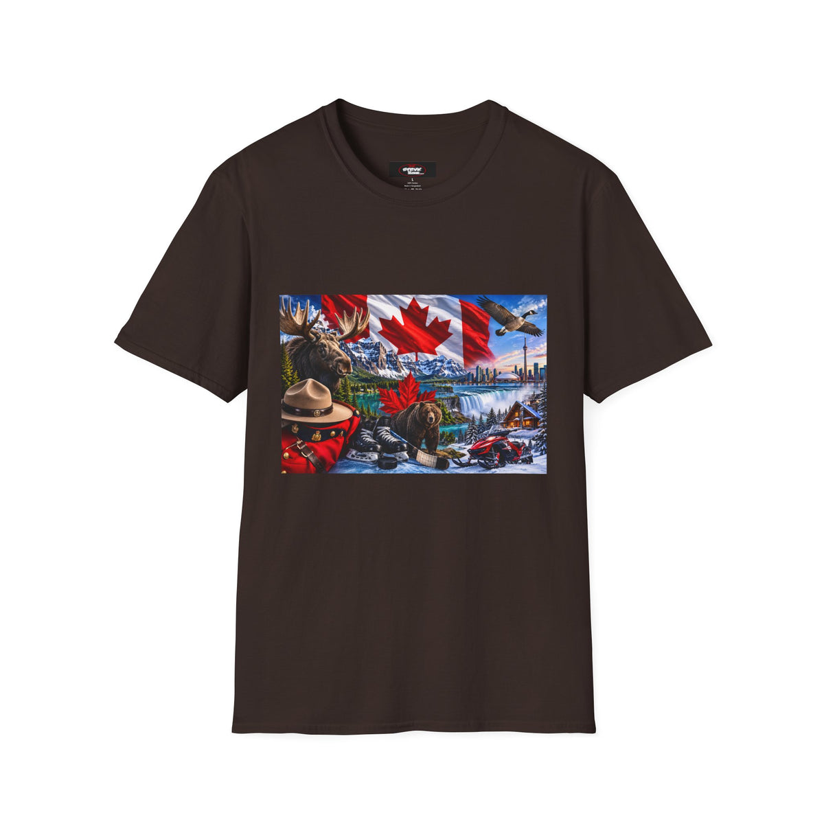 Canada Pride T-Shirt – Maple Leaf Landscape Graphic Tee