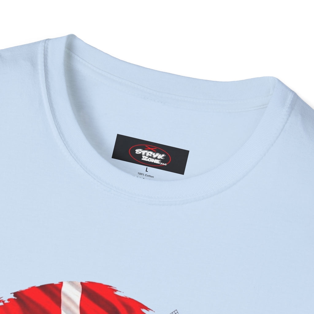 Denmark Travel T-Shirt — Copenhagen Landmarks & Viking Collage Tee