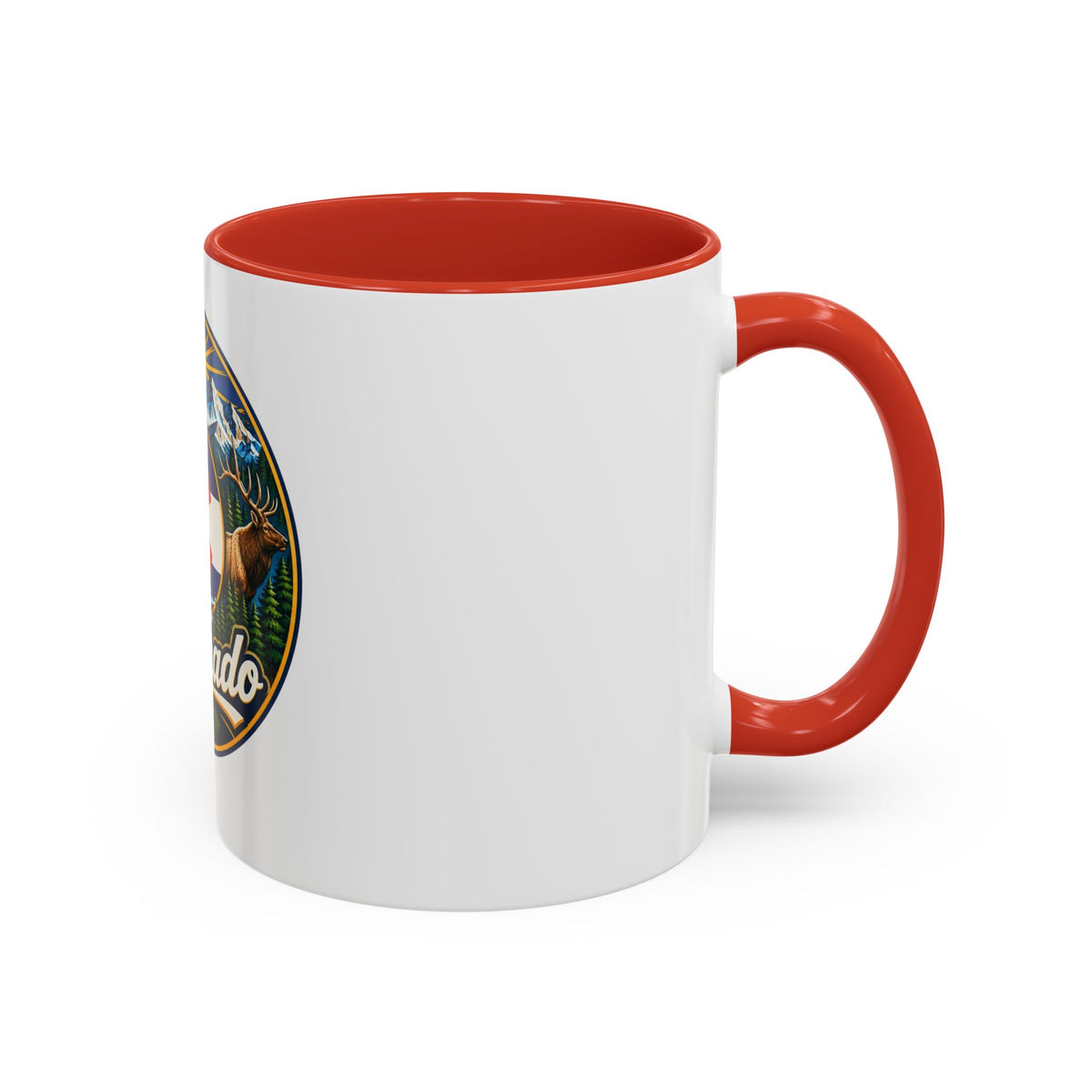 Colorado Retro State Flag Coffee Mug — Scenic Mountains & Wildlife Accent Mug