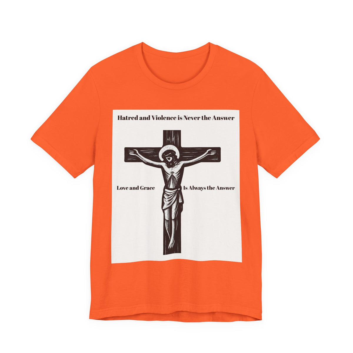 Christian faith T-shirt with Jesus crucifix graphic