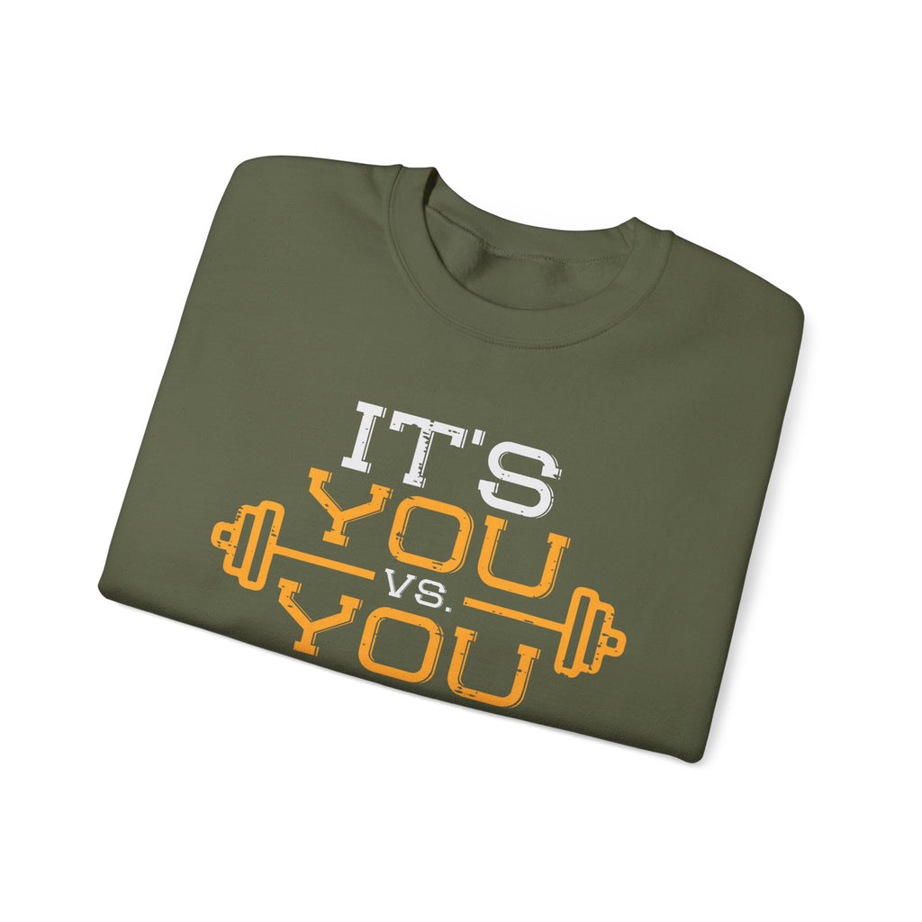 Bold Self‑Competition Crewneck