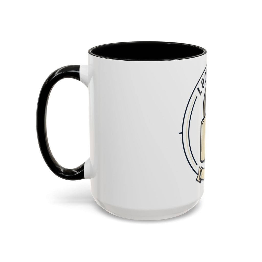 Locked In Accent Coffee Mug — 'Locked In' Motivational Coffee Cup (11/15oz)