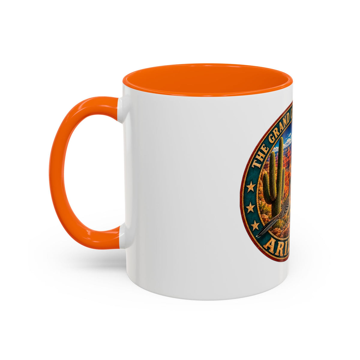 Arizona Grand Canyon Coffee Mug – Vintage State Seal Accent Mug (11/15 oz)