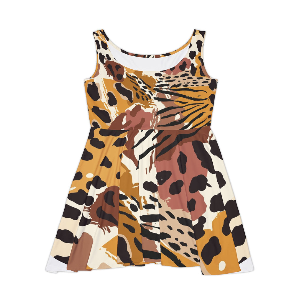 Printed Sun Skater Dress — Floral All-Over-Print Sundress