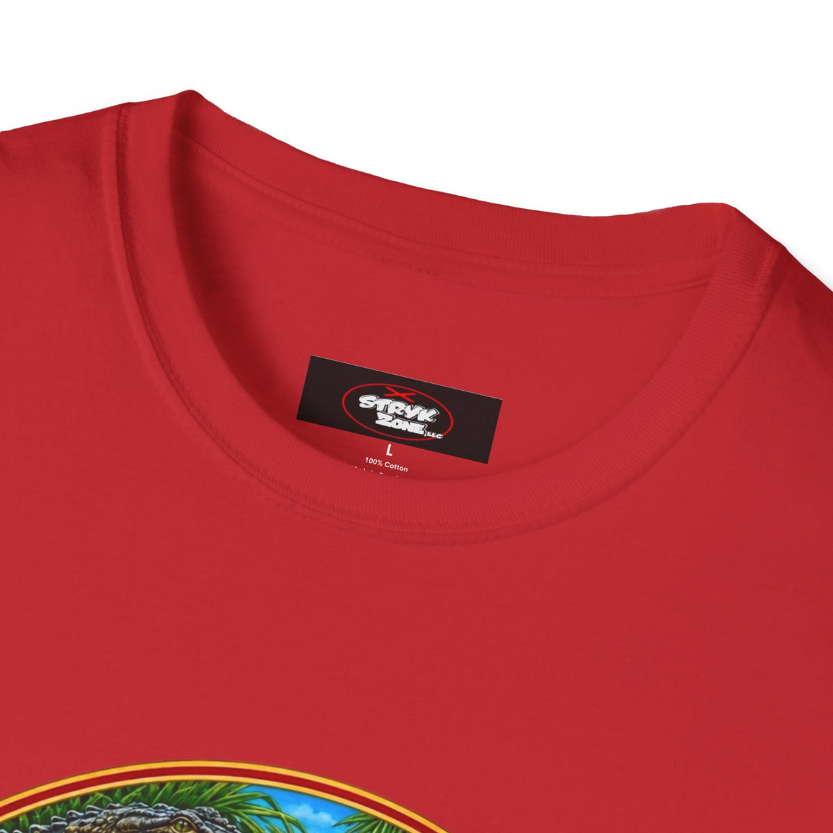 Florida Vintage Lifesaver T-Shirt — Flamingo, Oranges & Ocean Graphic