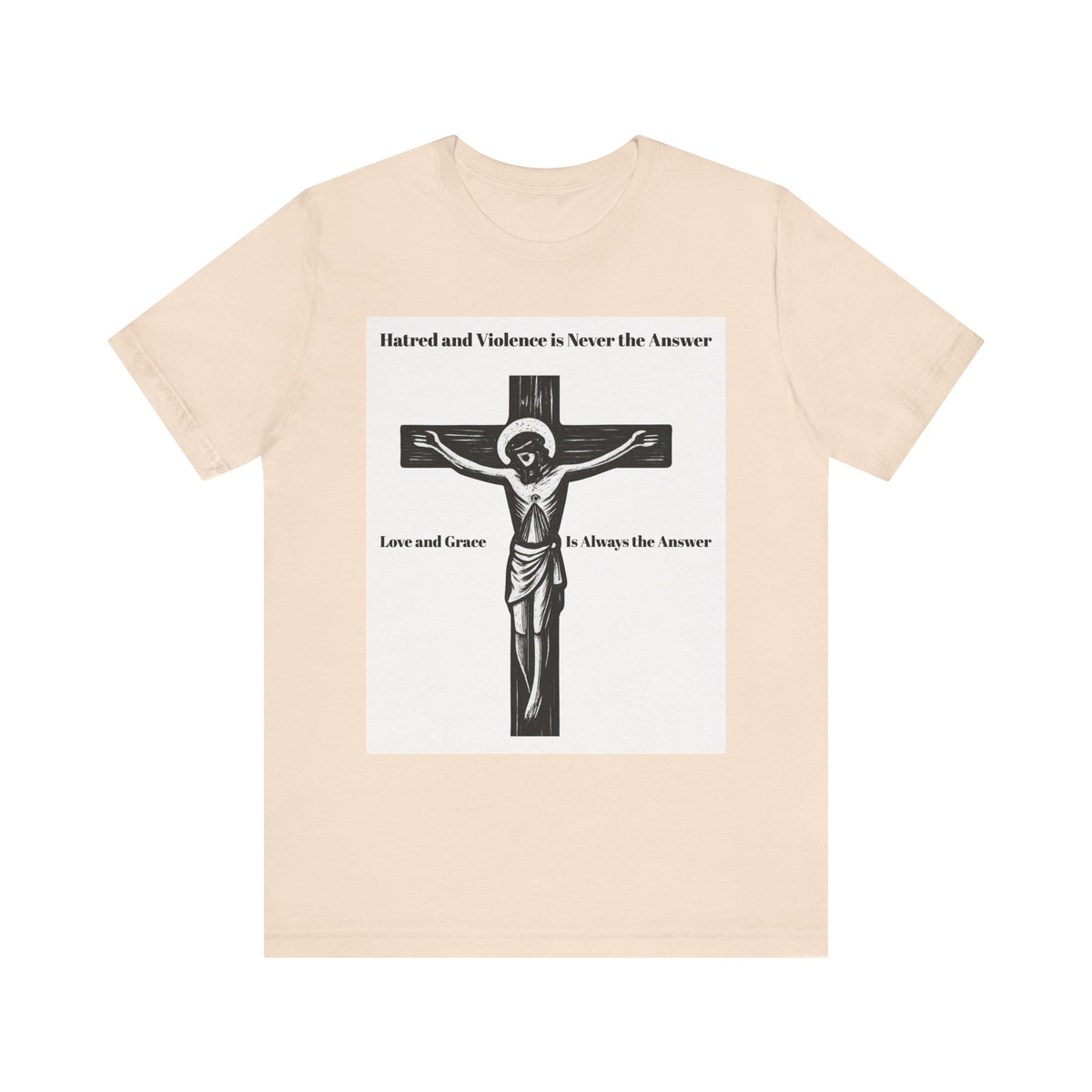 Christian faith T-shirt with Jesus crucifix graphic